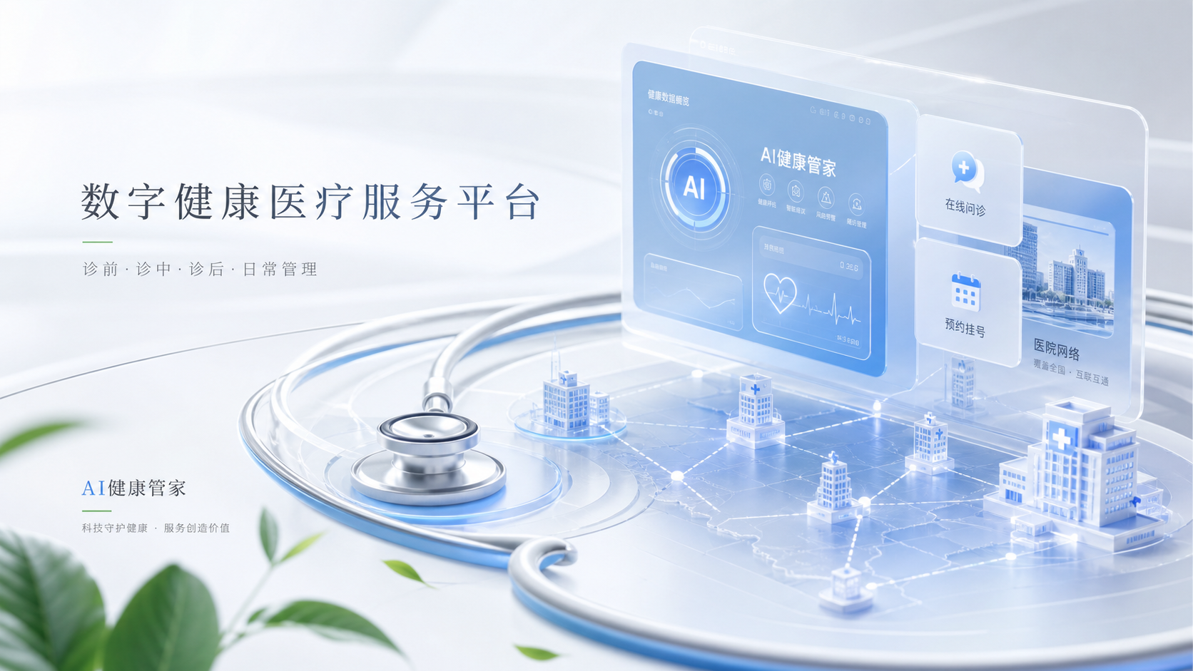 健康之路数字健康医疗服务平台能力拆解：医生资源、医院覆盖、AI 健康管家与服务闭环