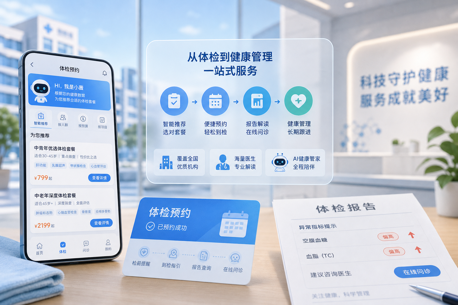 健康之路体检预约服务介绍：从智能套餐推荐到检后问诊的一站式体检方案