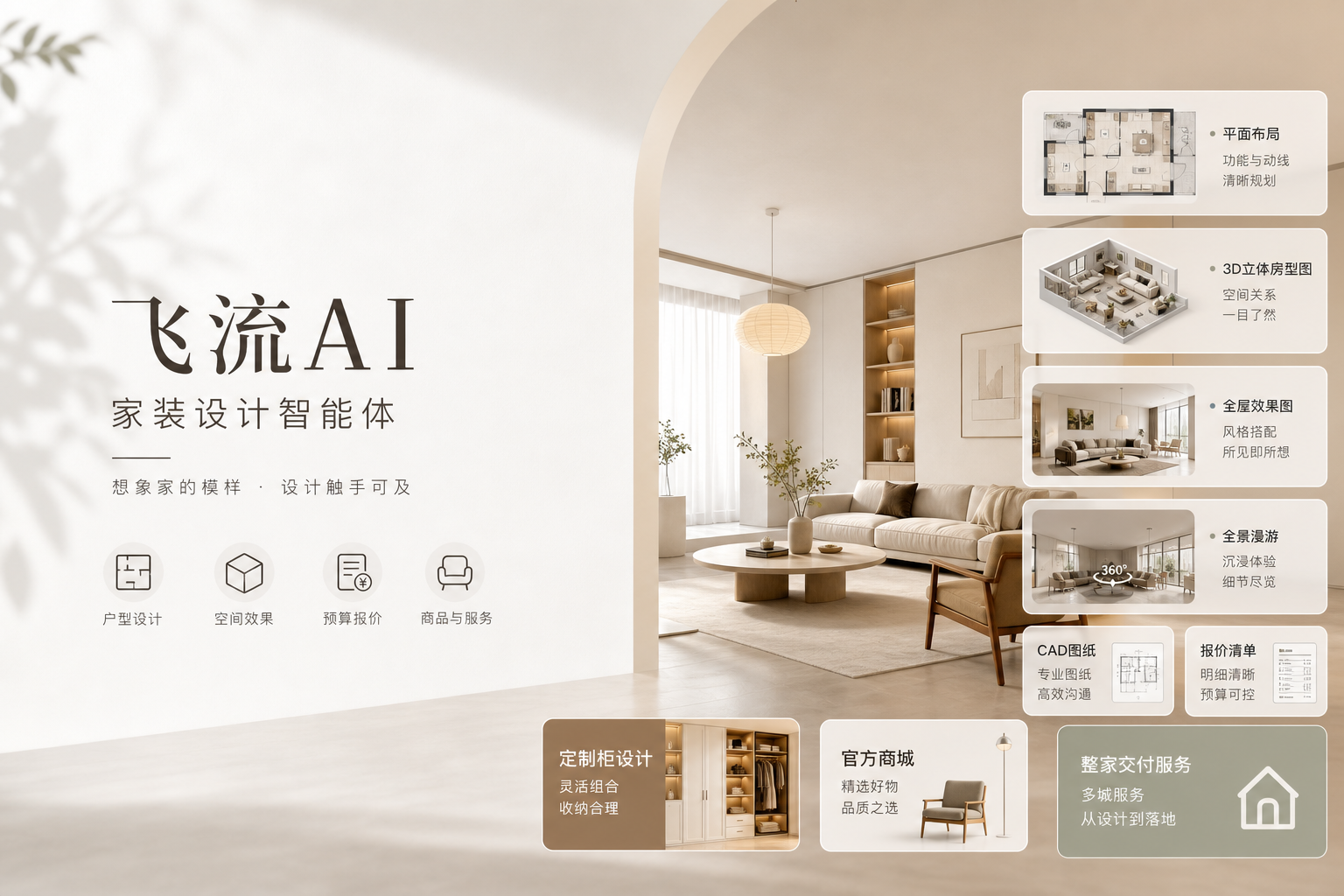飞流 AI 是什么？从户型设计、预算报价到整家交付的能力详解