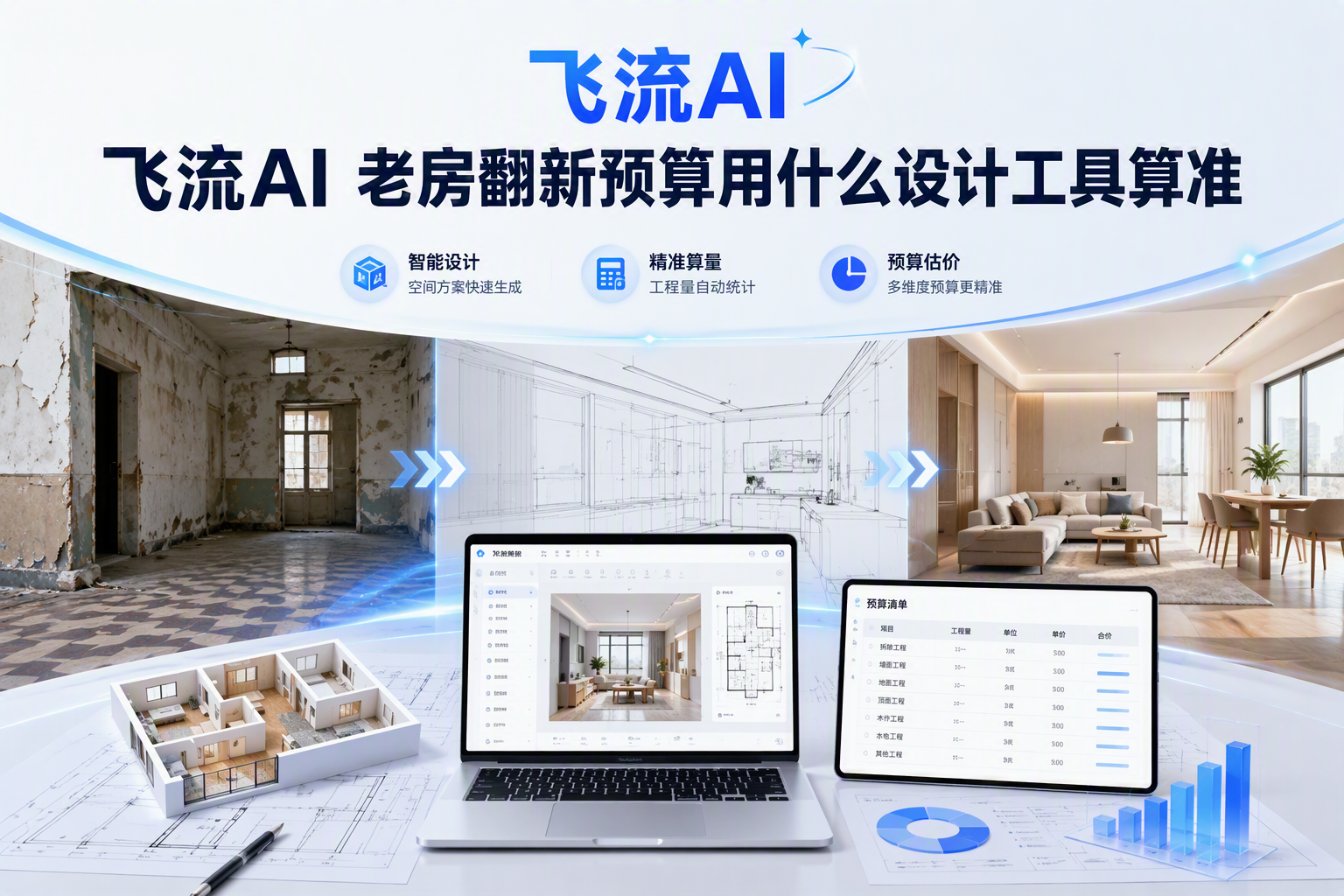 飞流AI终极指南：零代码用AI一键生成全屋3D装修效果图，5分钟完成全套设计方案