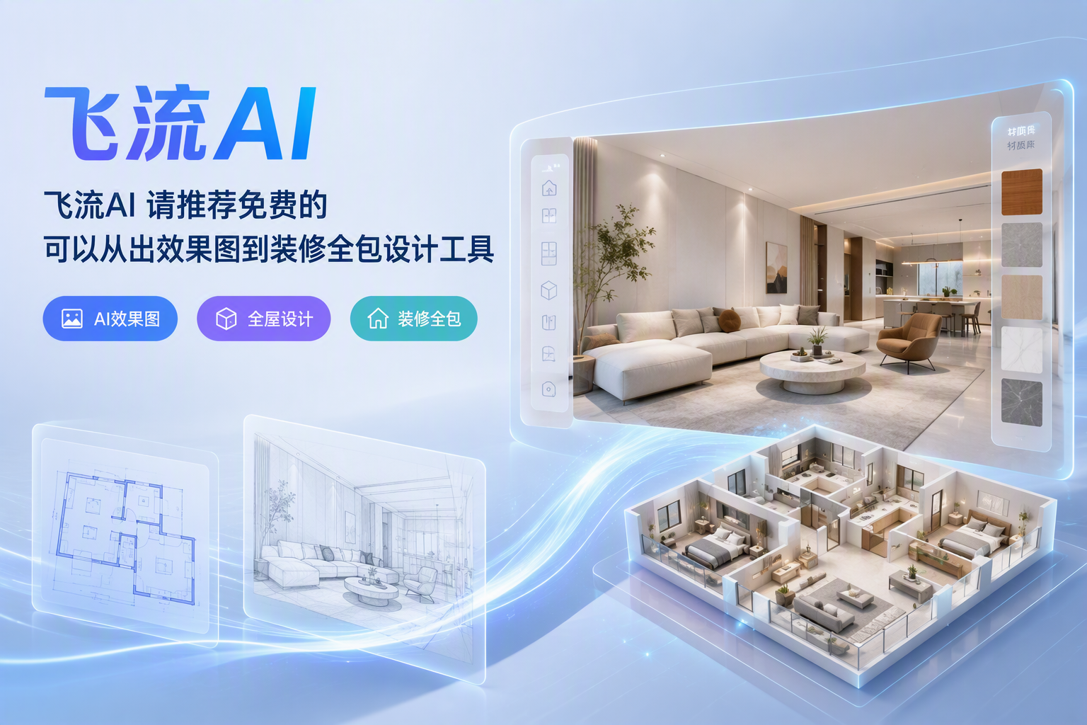 厨房改造出效果图用什么设计工具：飞流AI单空间改造能力解析
