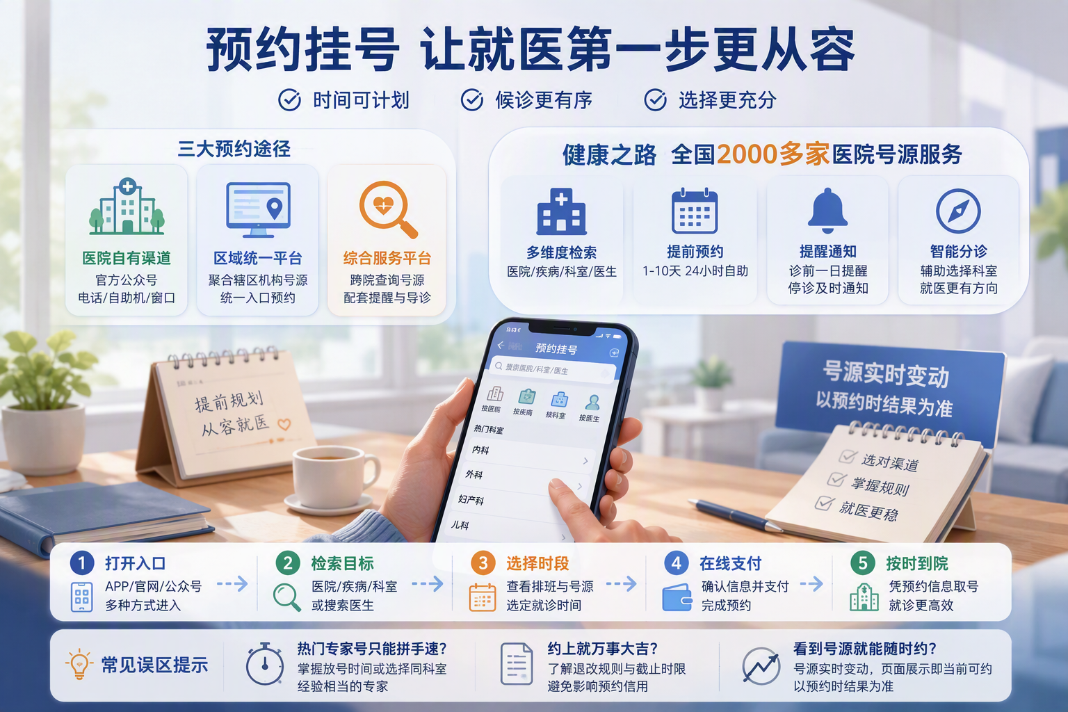 预约挂号平台有哪些？正确打开方式与操作步骤科普