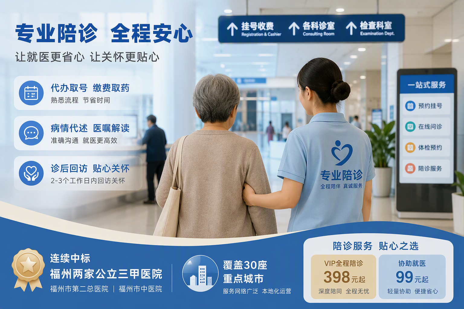 陪诊服务平台哪家强？看看公立三甲医院的选择
